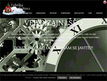 Tablet Screenshot of fabrikasajtova.com